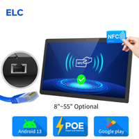 Tableta Táctil Comercial Android 13 de 15.6 Pulgadas RK3588S2 6 TOPS con NFC y PoE Opcionales, IP65 para Oficina Inteligente y Centro Comercial Digital
