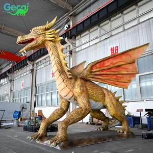 Fábrica de Modelos Robóticos para Parques de Diversiones Gecai, Dragones Animatrónicos de Tamaño Real con Material de Resina para Uso en Exteriores - Product Image 3