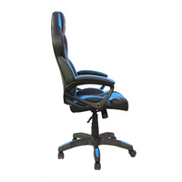 Chaise de bureau ergonomique de haute qualité pour le gaming, pivotante, réglable en hauteur, en cuir synthétique, avec vérin à gaz 2 étapes, design moderne