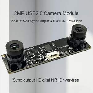 กล้องส่องทางไกล 2MP ซิงโครไนซ์เฟรมแบบซิงโครนัส โมดูลกล้อง USB 1/3 นิ้ว CMOS 92DFOV สำหรับ VR ระยะไกล การสร้างภาพ 3 มิติ - Product Image 1