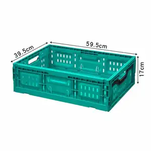 蔬菜折叠塑料板条箱户外野营可折叠折叠工业箱