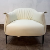 Fauteuil et canapé de salon modernes, en cuir artificiel, acier inoxydable gris miroir pour maisons, villas et hôtels