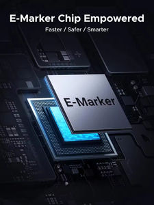 Câble de données USB C vers USB C à charge rapide avec affichage numérique UGREEN 100W, 3,3 pieds, 6,6 pieds, câble tressé en nylon de type C pour iPhone, ordinateur portable - Product Image 3