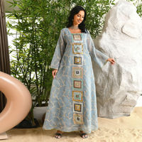 Classique Tendance Modèle Musulman Abaya Dentelle Long Khimar Jupe Ensemble 2 Pièces Prière Arabe Aïd Balançoire Robe Hijab Tunique Islamique Taille Unique