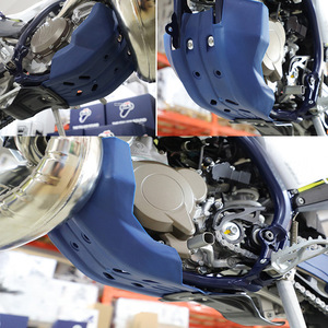 Placa protectora para motocicleta ZUQING EG104 azul y negra para protección del motor de motocicleta todoterreno Husqvarna - Product Image 5