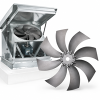 Pale de ventilateur d'extraction de toit en alliage d'aluminium S14-AL, angle réglable, résistante à la corrosion à haute température, impeller haute résistance