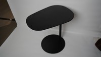Table basse de salon moderne minimaliste ADA à colonne unique avec élévation à gaz, hauteur réglable, cadre en métal MDF pour ordinateur portable