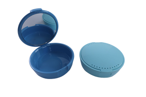 Caja de Plástico para Guardar Retenedores Dentales con Logotipo Personalizado, Limpiador de Dentaduras, Almacenamiento de Ortodoncia - Product Image 3
