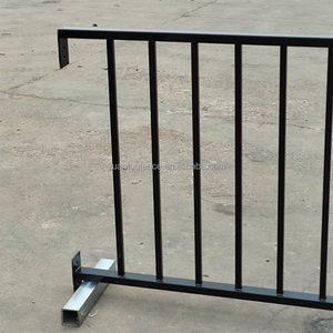 Barandilla de seguridad móvil comercial de acero al carbono con certificación CE, placa base sin incrustaciones, barrera para eventos en plazas, suministro para el hogar - Product Image 3