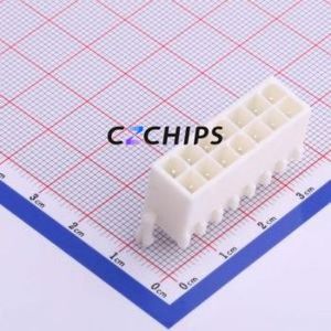 HX41406-14A Wire-to-Board Pin Header Through hole Component (THT),P=4.14mm Connector 2x7P 4.14mm Through Hole 14P - Product Image 1