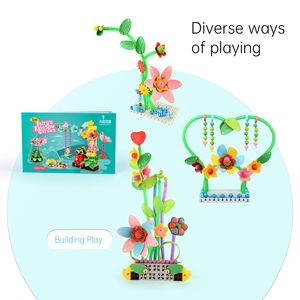 PUNGROW Patent 6 Side Connection Building Blocks <strong>Set</strong> ABS Plastic Puzzle Children Educational Fairy's Rainbow <strong>Garden</strong> <strong>Kids</strong> Toy <strong>Set</strong> - Product Image 2