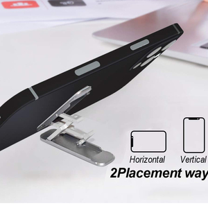 Support de téléphone portable universel en plastique, créatif, ultra-fin, adhésif, léger, pliable, portable, pour bureau - Product Image 4