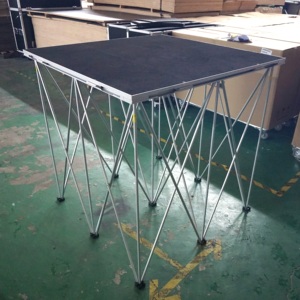 Telescopic <b>stage</b> riser with portable carpet finish <b>platform</b> <b>stage</b> for performance - Product Image 6