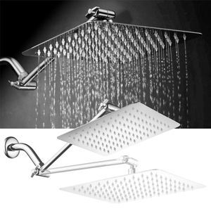 <span class=keywords><strong>Soffione</strong></span> doccia a pioggia per bagno a <span class=keywords><strong>parete</strong></span> con soffitto superiore in acciaio inossidabile funzionale di vendita caldo - Product Image 2