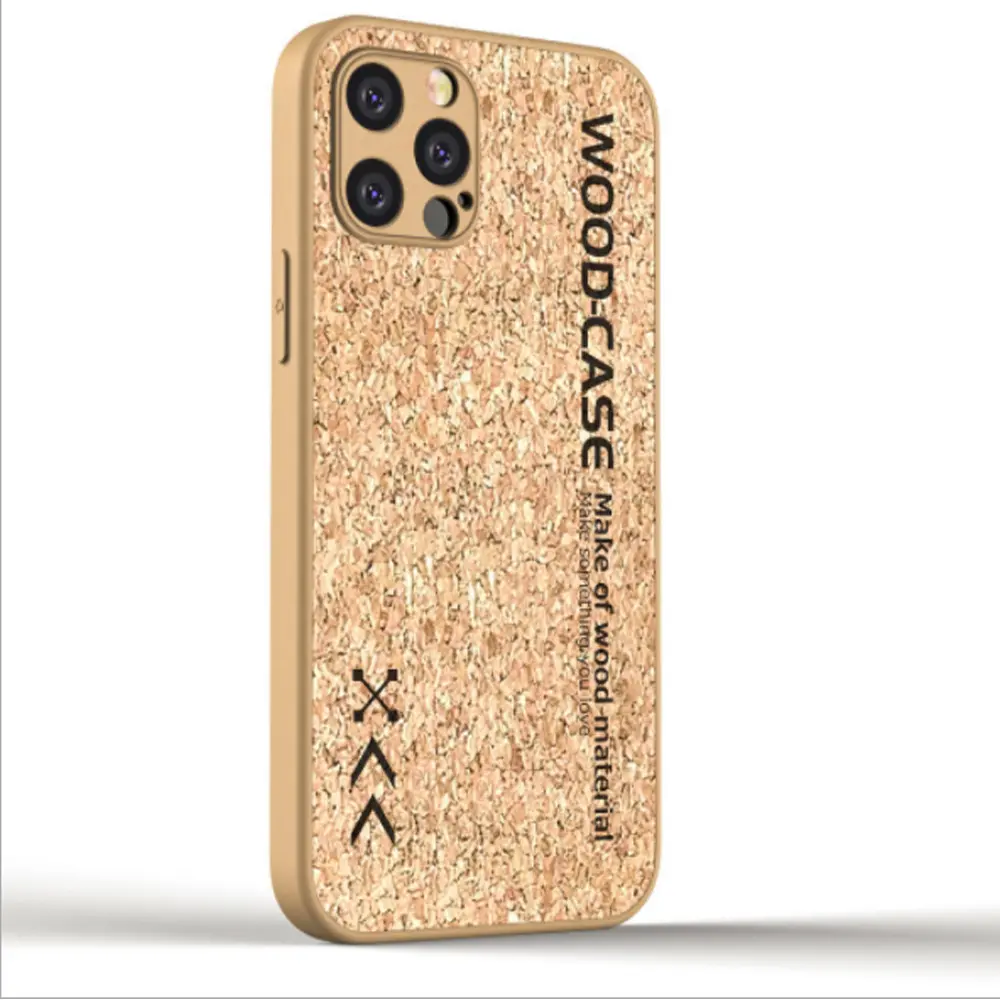 2022 Customize Design Natural Real Wooden Hand Carved Wood Cell Phone Case Cover For iPhone