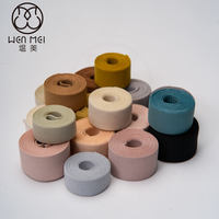 Bande élastique large en nylon de couleur unie, imprimée, douce, pour sous-vêtements, ceinture, ruban élastique personnalisé