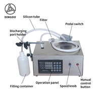 Machine de remplissage automatique, ligne de Production, vin, boisson, liqueur, lait de soja, liquide, 4lpm