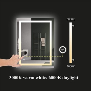 <span class=keywords><strong>Miroir</strong></span> <span class=keywords><strong>de</strong></span> <span class=keywords><strong>salle</strong></span> <span class=keywords><strong>de</strong></span> <span class=keywords><strong>bain</strong></span> intelligent avec <span class=keywords><strong>éclairage</strong></span> LED anti-buée, horloge et fonction <span class=keywords><strong>de</strong></span> température - Product Image 5