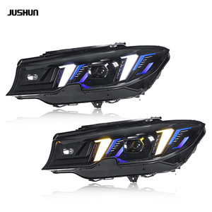 Feux avant à LED Jushun pour BMW Série 3 G20 style Fang, double couleur DRL avec clignotants - Product Image 1