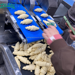 Nouvelle ligne de production de croissants entièrement automatique 6000 pièces/h, machine industrielle de fabrication de pâtisseries, acier inoxydable SUS304, contrôle PLC de qualité alimentaire - Product Image 5
