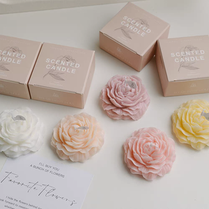 <strong>2026</strong> Wholesale Creative Peony Fragrant Flower Shaped <strong>Candles</strong> for Holidays Gifts and <strong>Decoration</strong> - Product Image 3