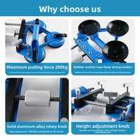 Ventouse de serrage pour joints de comptoirs en alliage d'aluminium de qualité industrielle, pour grandes dalles de carrelage, marbre et murs de fond sans joint
