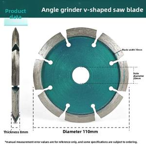 Công nghiệp cấp 100mm Máy mài góc dày đĩa cắt hình chữ V lưỡi cưa kim cương khô cắt khía công cụ Báo Chí nóng - Product Image 3