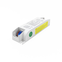 Convertisseur d'alimentation LED d'urgence pour intérieur, pour éclairage LED jusqu'à 50W, avec batterie rechargeable, autonomie de 90/180 minutes