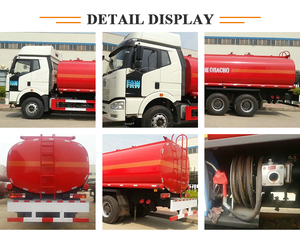 Camion-citerne FAW 6x6 20000L pour le ravitaillement en carburant, FAW J6 20 000 litres avec distributeur et tuyau de 18m pour le transport de diesel/essence - Product Image 5