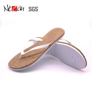 Nicecin-Chanclas de cáñamo para mujer, plantilla con logotipo personalizado, chanclas baratas para ocio - Product Image 3