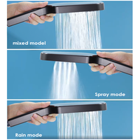 Pomme de douche de plafond à haute pression réglable en matériau ABS avec 3 modes de pulvérisation pour les foyers, les appartements et les hôtels