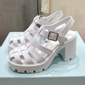 Sandalias de Plataforma con Tacón Ultra Alto para Mujer, Estilo Vintage, Punta Abierta, Antideslizantes, Impermeables, con Hebilla Ajustable, Ligeras e Informales - Product Image 2
