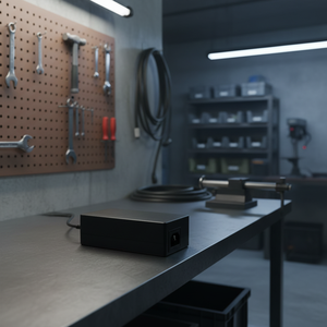 Adaptateur secteur de bureau noir pour ordinateur et appareils électroniques, alimentation externe AC/DC - Product Image 3