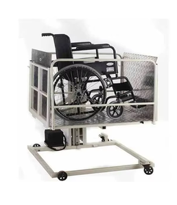 Commercial Vertical Wheelchair Lift with Hydraulic Drive Manual AC <b>Battery</b> <b>Operation</b> and Weather Resistant Structure for Hotels - Product Image 4