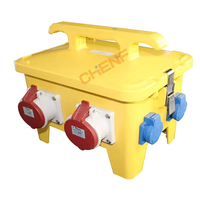 Boîte de distribution portable CHENF avec poignée, boîte à prises combinée industrielle, boîtier d'alimentation temporaire