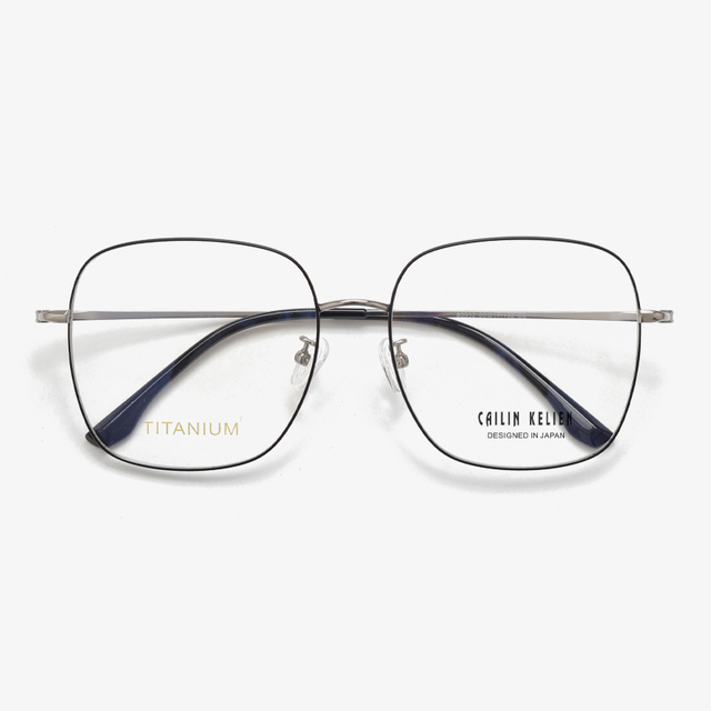 Titanium Fashion Unisex Full-Rim Square Optical Frames for Reading Glasses Youth