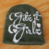 Groothandel Oem Custom Logo Unisex Acryl Jacquard Wintermuts Vrouwen Kids Warme Ski Pet Overal Print Jacquard Gebreide Muts