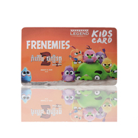 Tarjeta de Membresía Infantil de Dibujos Animados Personalizada, Impresión a Todo Color en PVC, Tarjeta de Fidelización para Cine y Teatro para Niños