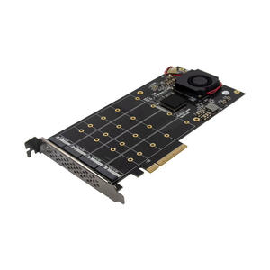 Meo 4-Port Pcie 3.0 Nvme M.2 Ssd Adapter Kaart (X8 32Gbps Mkey Win10/Linux Compatibiliteit) Op Voorraad - Product Image 2