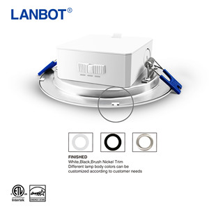Lámpara empotrada de luz led ultradelgada, panel de luz de techo, 4 pulgadas, 9W, redonda, ETL <span class=keywords><strong>Intertek</strong></span> CRI>80 - Product Image 6
