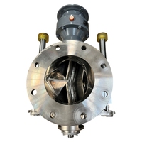 Valvola Rotativa Elettrica Industriale Personalizzata in Acciaio Inox 304 316 DN100 DN150 per Polveri o Pellet