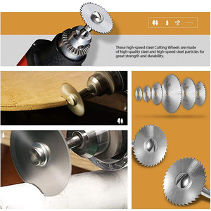 7 pièces en <span class=keywords><strong>acier</strong></span> scie disque roue Mini lames de coupe perceuse rotative lames de scie pour <span class=keywords><strong>Dremel</strong></span> Fordom perceuses outils rotatifs - Product Image 5