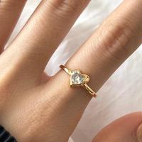 925 Perak Murni Tipis Hitam Cinta Cincin Terbuka Mode Cahaya Mewah Niche Cincin Disesuaikan Indah untuk Wanita