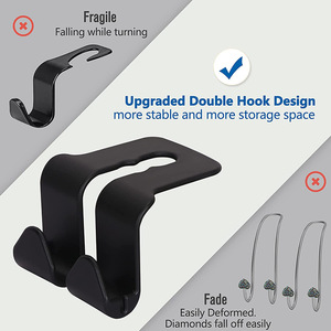 Colgador de asiento de coche, adornos de almacenamiento multifunción, joyería, Interior de coche, gancho trasero oculto para asiento trasero - Product Image 5