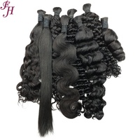 FH En Gros Cheveux Humains Bruts En Vrac 12A Pour Tresses Bohèmes 100g Non Traités Ondulés Profonds Afro Crépus Pour Tressage Sans Trame