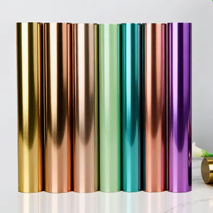 Cowint nhiệt độ cao mềm kim loại truyền nhiệt vinyl (HTV) cho hàng dệt may-Tùy chỉnh kích thước dễ dàng cắt & Weed 30 + Màu sắc - Product Image 1