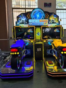 Simulateur de course urbaine deux joueurs le plus populaire, jeu d'arcade électromécanique à monnayeur, moto en métal durable - Product Image 3