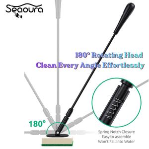 Kit de Limpeza de Algas para Aquário Seaoura SR-517 <span class=keywords><strong>5</strong></span> em 1 com Esponja Rotativa de 180 Graus e Escova de Tubo de Dupla Face - Product Image 1