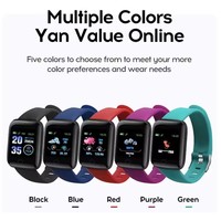 Montre connectée L214, moniteur de fréquence cardiaque, bracelet, tensiomètre, sport, fitness, A6 Id116 116 Plus Smartwatch