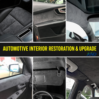Patch de réparation auto-adhésif en cuir suédé pour la rénovation de canapés, sièges de voiture modifiés, panneaux de portes intérieurs, accoudoirs de console centrale